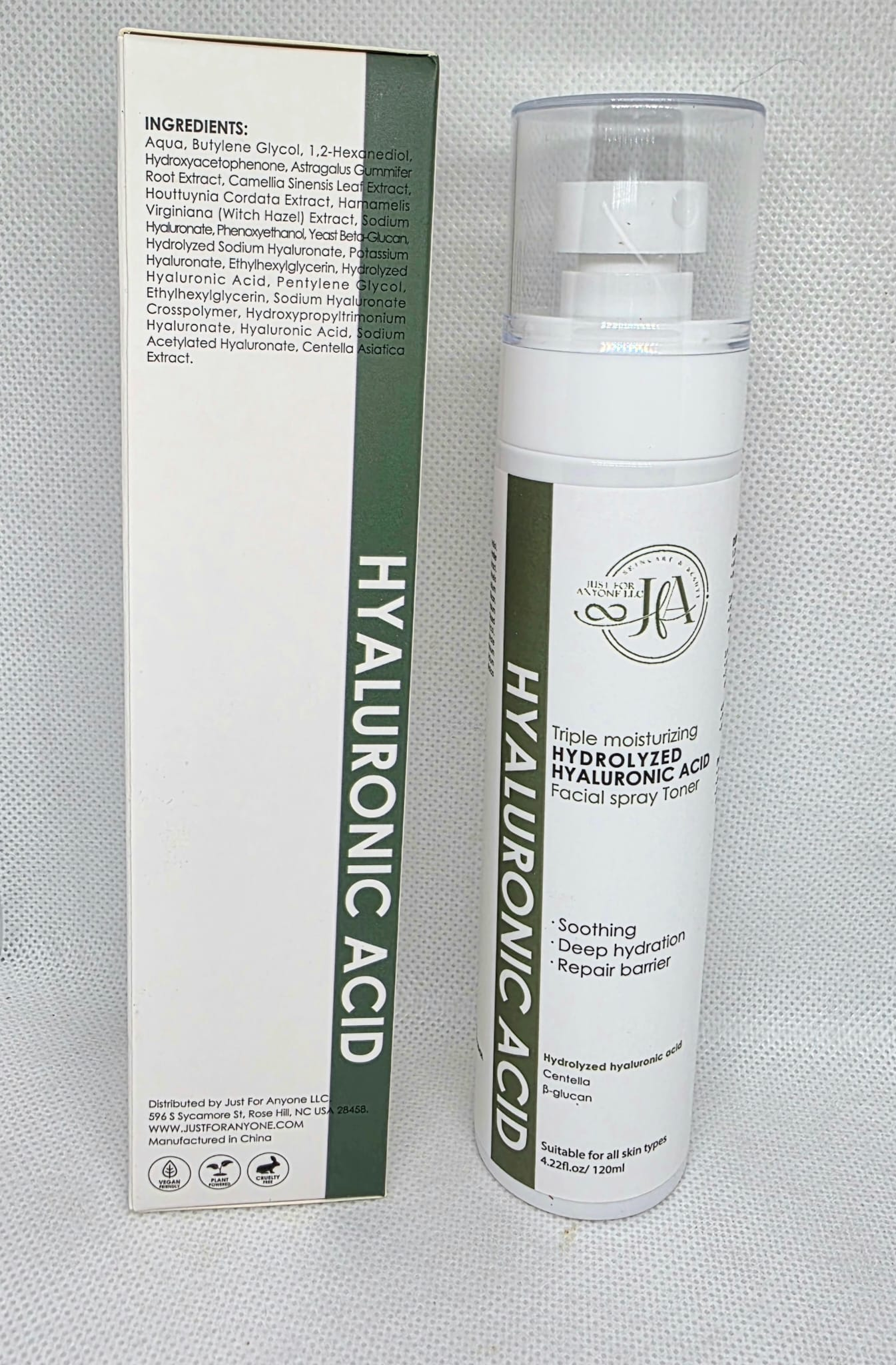 Ácido hialurónico hidrolizado triplemente hidratante - Tónico facial en spray